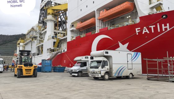 Fatih Sondaj Gemisi Bakım Çalışmaları